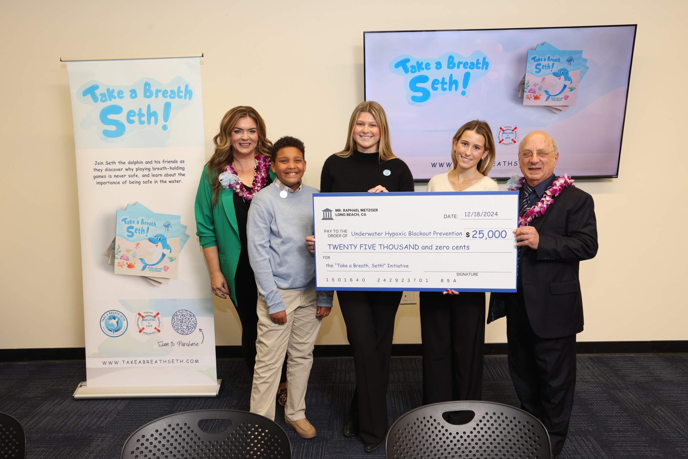 UHBP Receives Support for “Take a Breath, Seth!” Initiative